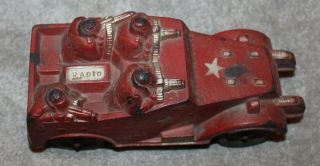 VINTAGE SUN RUBBER TOY RED ARMY SCOUT VEHICLE 3
