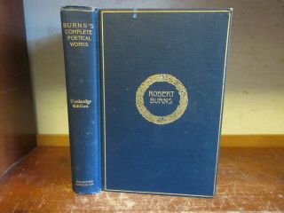 Old Complete Poetical Of Robert Burns Book Victorian Poetry Scottish Poems