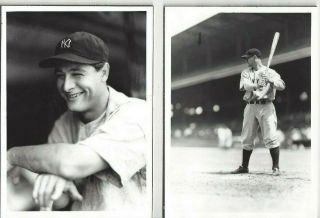 Lou Gehrig York Yankees Baseball George Brace 5x7 Photos (2)