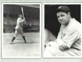 Babe Ruth York Yankees Baseball George Brace 5x7 Photos (2)