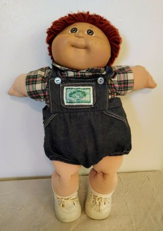 Vintage Cabbage Patch Doll " Leonetto " Signed By Xavier Roberts 1985 W/birth Cert