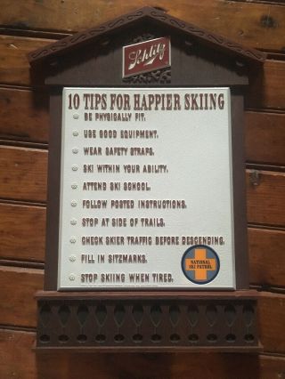 Extremely Rare Vintage Schlitz Beer Sign Tips For Happier Skiing