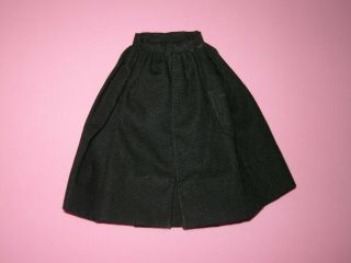 Vintage Barbie Midge 1962 Black Full Gathered Pak Cotton Skirt Exc. ,  Cond.