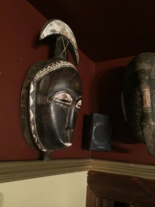 African Tribal Art Baule Mblo Moon Mask Côte D’ivoire