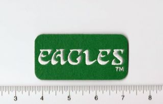 Vintage 1980s Philadelphia Eagles 3 1/2 " X 1 3/4 " Block Patch (iron Or Sew On)