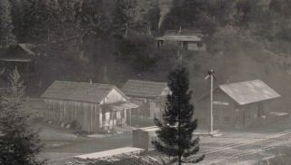 early 1900s photograph South Pacific Coast Railroad Depot Laurel,  Cal Santa Cruz 2