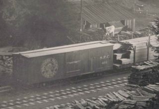 early 1900s photograph South Pacific Coast Railroad Depot Laurel,  Cal Santa Cruz 3