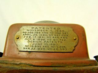 ANTIQUE WESTON Direct Current Voltmeter Patent Nov 5 1888 3