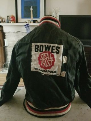 Vintage Bowes Seal Fast Indianapolis Racing/pit Crew/ Advertising Jacket