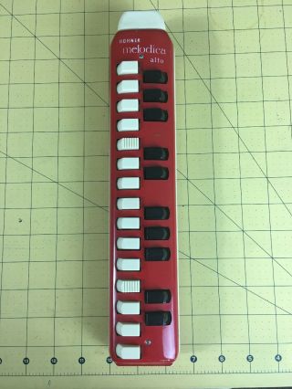 Vintage Hohner Melodica - Alto Red In Order Hohner Melodically Alto