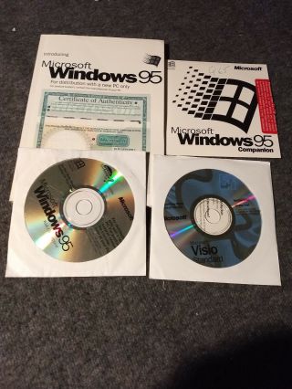 Vintage Microsoft Windows 95 And Software In.