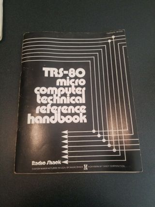 Radio Shack Trs - 80 Microcomputer Technical Reference Handbook 26 - 2103