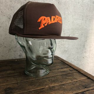 Vintage Padres Snap Back Hat Cap Mesh Trucker