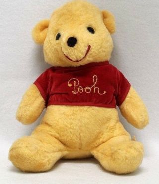 Vtg 50s 60s Disney Winnie The Pooh California Stuffed Toys Plush Bear Red Shirt