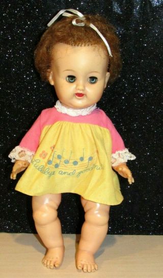 Vintage 1960s Ideal Betsy Wetsy Doll Vw - 1 W/ Clothes 12” Adorable Doll