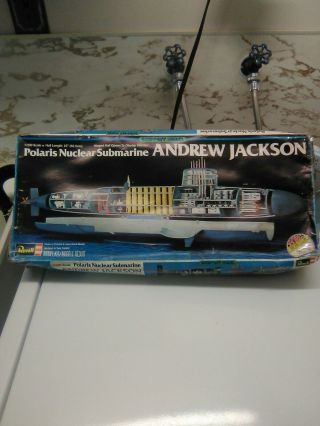 Vintage 1977 Revell 1/200 Polaris Nuclear Submarine Andrew Jackson (show - Off.