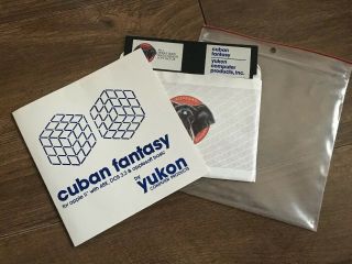 Vtg Cuban Fantasy Apple Ii 5 1/4” Floppy Game By Yukon Computer Products Rare