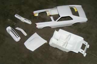 Very Rare Amt 1970 Amc Amx Model Parts,  From Funny Car Kit Y722 - 200