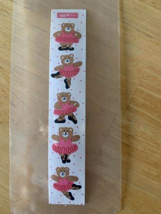 Rare Vintage Stickers - Cardesign - Toots Ballerina Bears Dated 1983