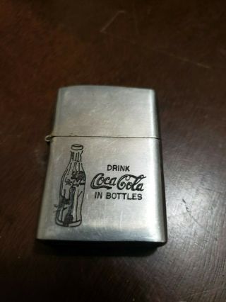 1966 Coca Cola Zippo Lighter Early Advertisement