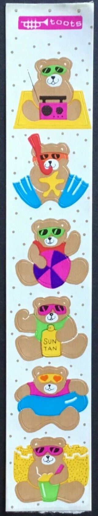 Vintage Stickers - Cardesign - Toots - Beach Bears - Dated 1983