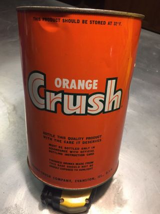 Orange Crush Vintage 1950’s Syrup Can 1 Gallon