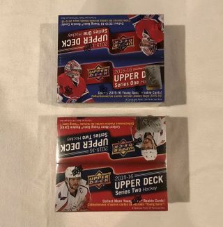 2015/16 Upper Deck Nhl Series One Series Two Retail Box Hockey Cards
