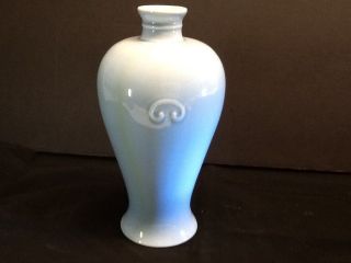 Metropolitan Museum Of Art Vase Robins Egg Blue Vintage Porcelain Vase