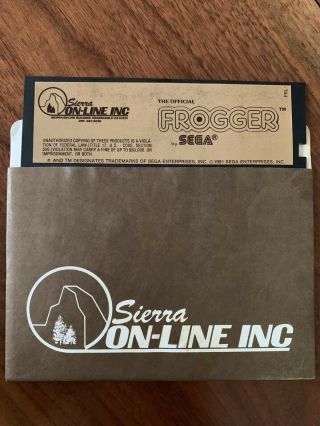 Apple Ii Software - Sierra Online - Frogger (sega)