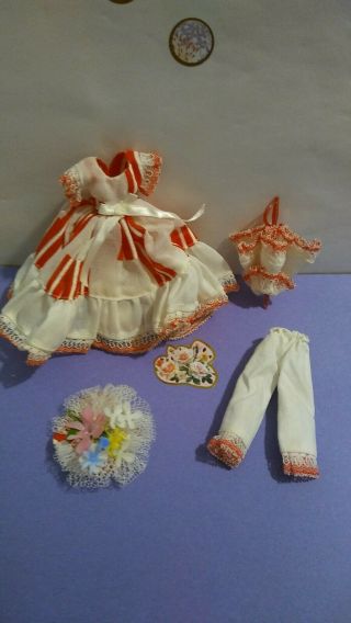 Vintage Topper Dawn/pippa Dolls " Old Fashioned Southern Belle " Dress 