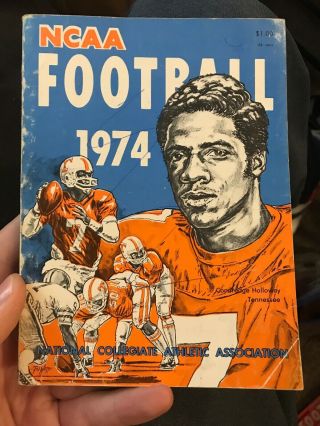1974 Official Collegiate Football Record Book Condredge Holloway Tennessee Ncaa