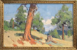 Ralph Holmes - Antique Oil Painting California Impressionism Landscape