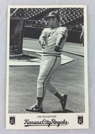 1984 Jim Schaffer,  Kansas City Royals Team Issue Photo