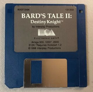 Vintage Video Game Floppy Disk 1988 Bard 