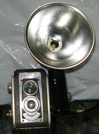 Vintage Kodak Duaflex Iv 620 Film Camera With Flash Attachment