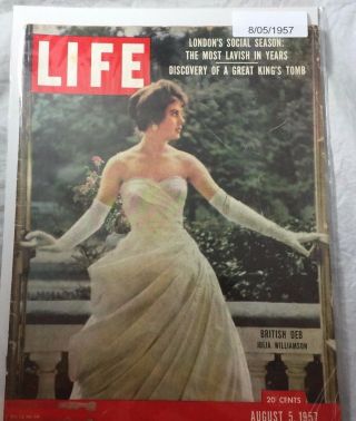 British Deb Julia Williamson August 1957 Life Magazines Vintage Ads