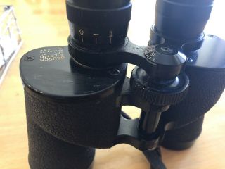 Vintage Bausch & Lomb ZEPHYR 7x35mm Binoculars & Leather Case 3