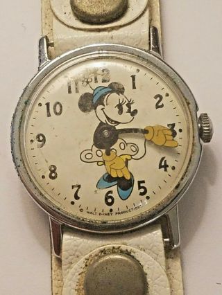 Vintage Disney Minnie Mouse Hand Winding Watch