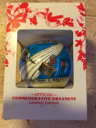 1985 - 1986 Halley’s Comet Society Commemorative Ornament Christmas