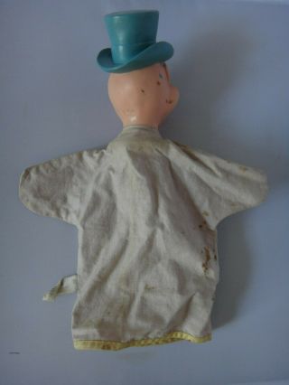 Vintage Gund Disney JIMINY CRICKET Hand Puppet - Rubber Head Body Outline 1960s 2