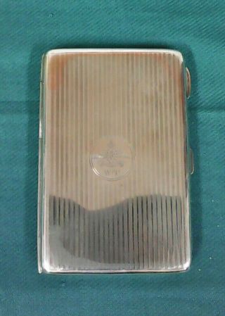 Wwi Royal Flying Corp Silver Cigarette Case