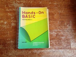 Vintage Apple Ii Book - Hands On Basic For The Apple Ii -