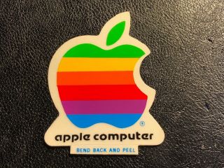 Vintage Retro Apple Macintosh Computer Rainbow Logo Stickers / Sticker / Decals