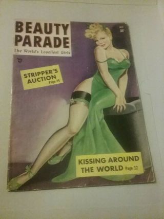 Vtg Beauty Parade 1949 Peter Driben Cheesecake Nylons Risqué Girlie Pinups