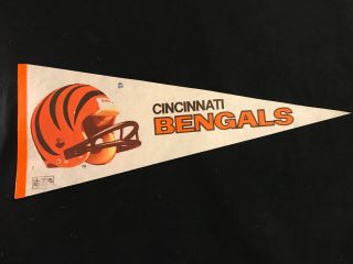 Vintage 80’s Cincinnati Bengals Full Size Pennant.
