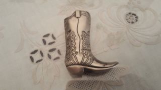 MARLBORO Cowboy Boot extremely rare & collectible small lighter metal case 2
