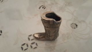 MARLBORO Cowboy Boot extremely rare & collectible small lighter metal case 3