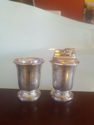 Vintage Ronson Sterling Silver Jubilee Set - Lighter & Cigarette Urn