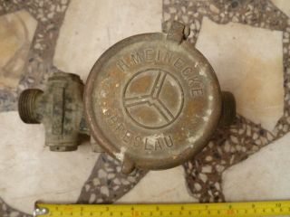 Antique Water Meter H.  Meinecke Brestlau,  Made In Germany 1941 Brass Water Meter