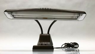 Vintage Dazor Industrial Art Deco Desk Lamp Model 1000 Airplane Wing Style